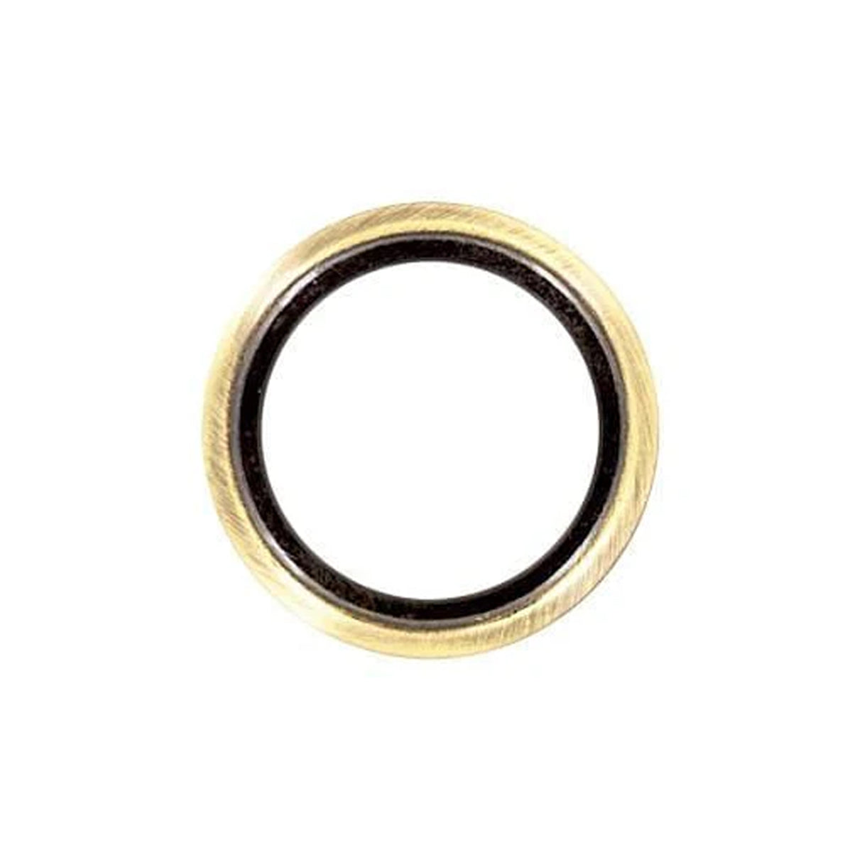 1 1/4" Antique Brass, Beveled Round Ring, Zinc Alloy, #P-2878-ANTB