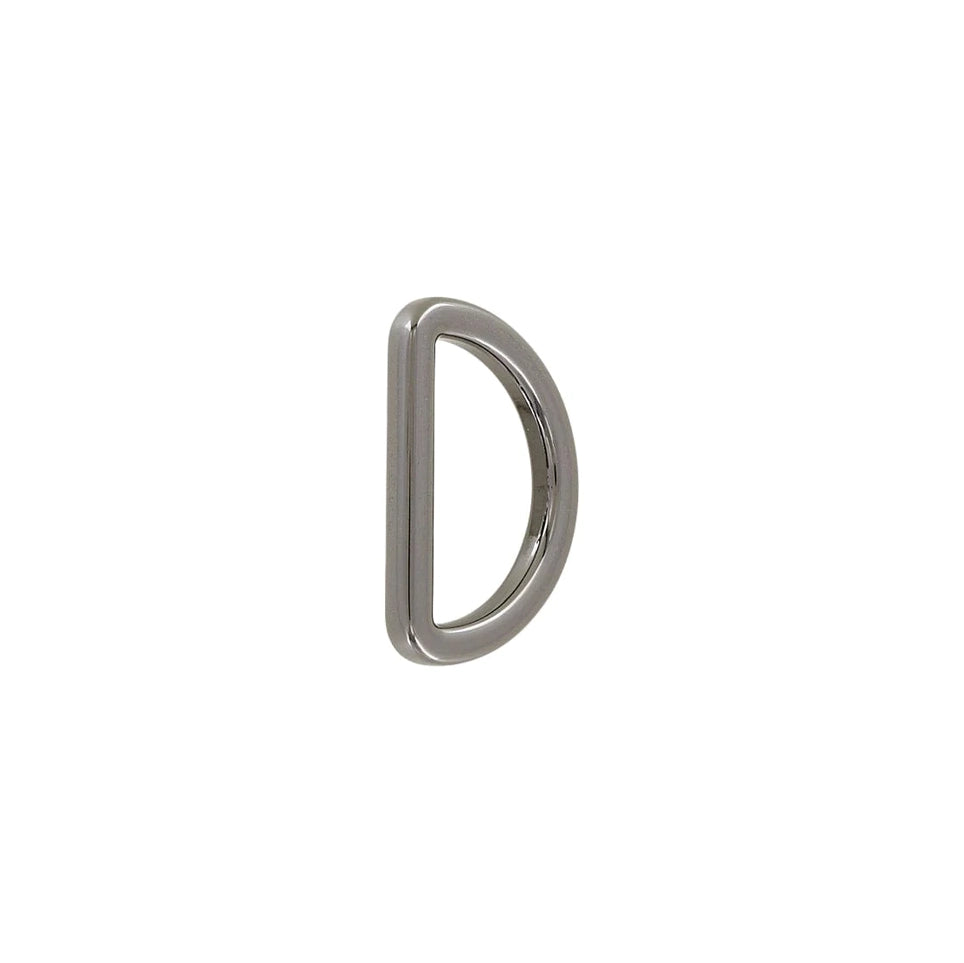 1 1/4"Gunmetal, Solid D Ring, Zinc Alloy, #P-3144-GUNM