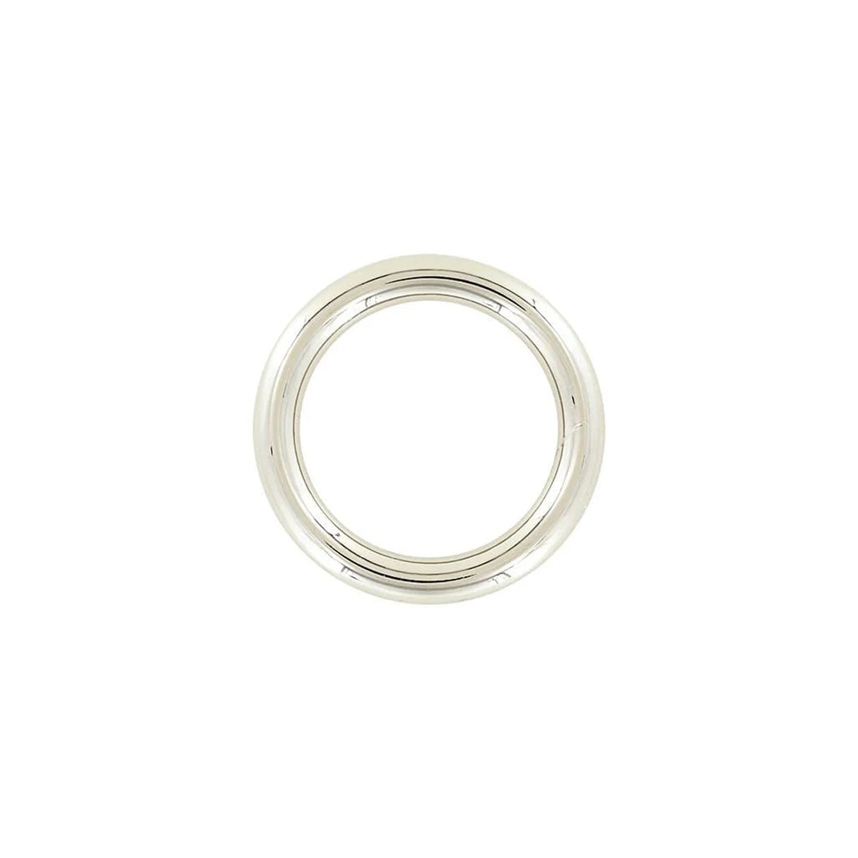 1 1/4" Shiny Nickel, Cast Round Ring, Zinc Alloy, #P-2826-NIC