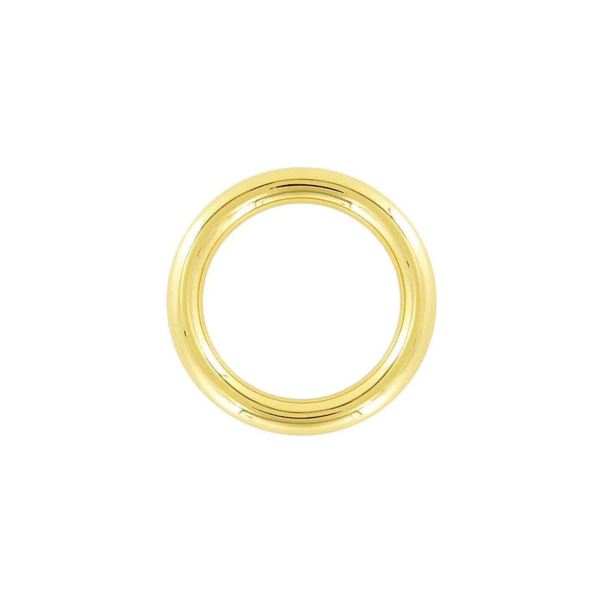 1 1/4" Shiny Gold, Solid Round Ring, Zinc Alloy, #P-2826-GOLD