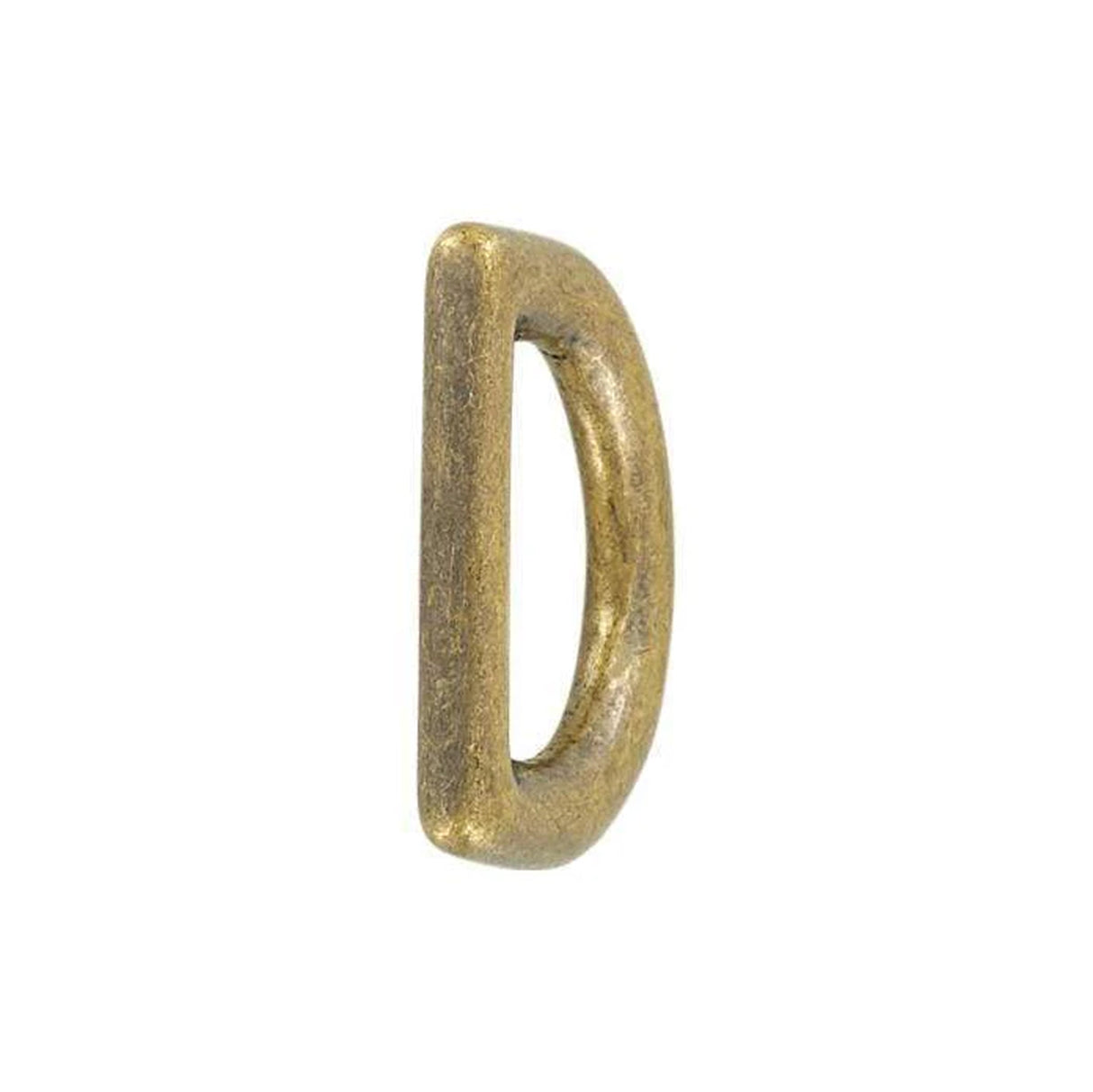 1/2" Antique Brass, Cast D Ring, Solid Brass, #P-1935-ANTB