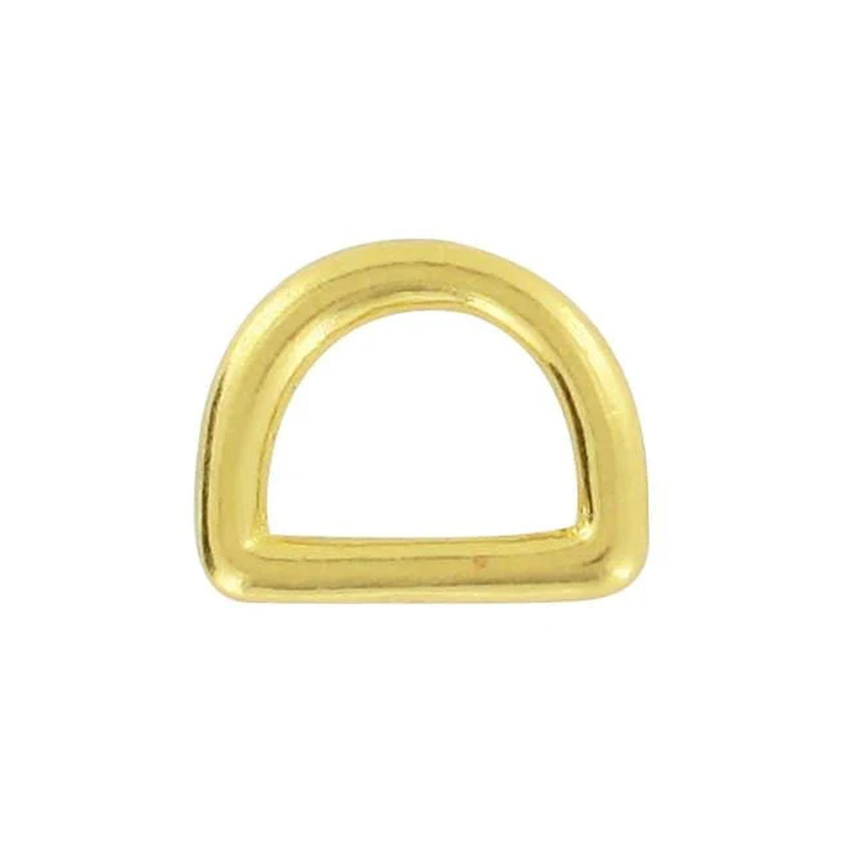 1/2" Shiny Brass, Cast D Ring, Solid Brass, #P-1935