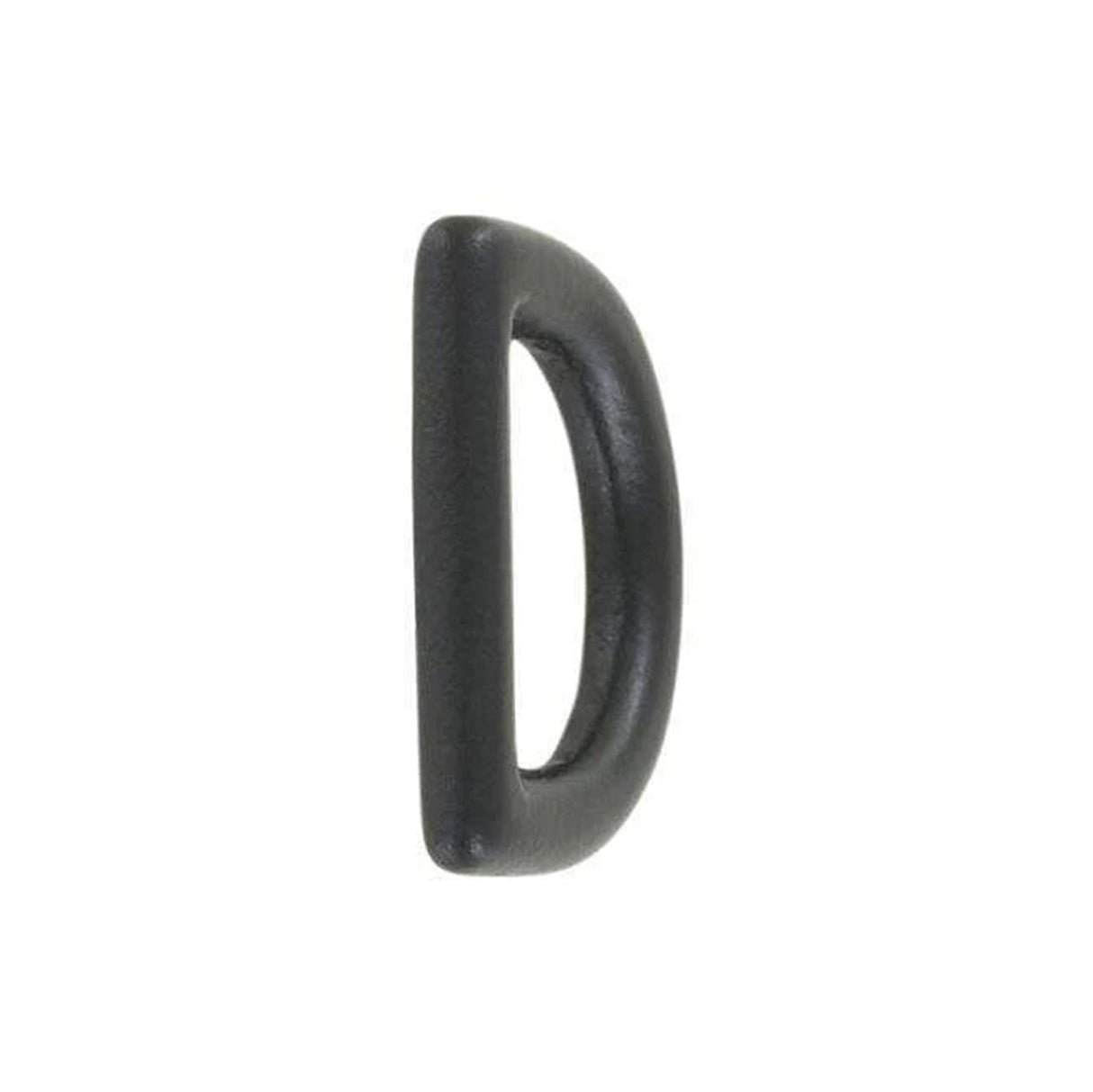 1/2" Matte Black, Cast D Ring, Solid Brass, #P-1935-BLK