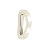 1/2" Shiny Nickel, Cast D Ring, Zinc Alloy-PK5, #P-2564-NIC