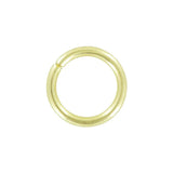 1/2" Shiny Brass, Split Round Ring, Steel, #A-3-BP