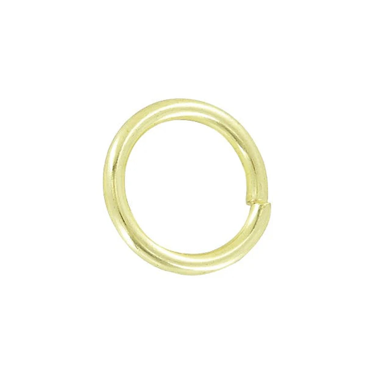 1/2" Shiny Brass, Split Round Ring, Steel, #A-3-BP