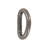 1/2" Shiny Gunmetal, Split D Ring, Steel, #P-2926-GUNM