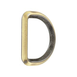 1 3/16" Antique Brass, Solid Beveled D Ring, Zinc Alloy, #P-2886-ANTB