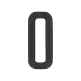 1" Black, Common Loop, Plastic, #CL-1