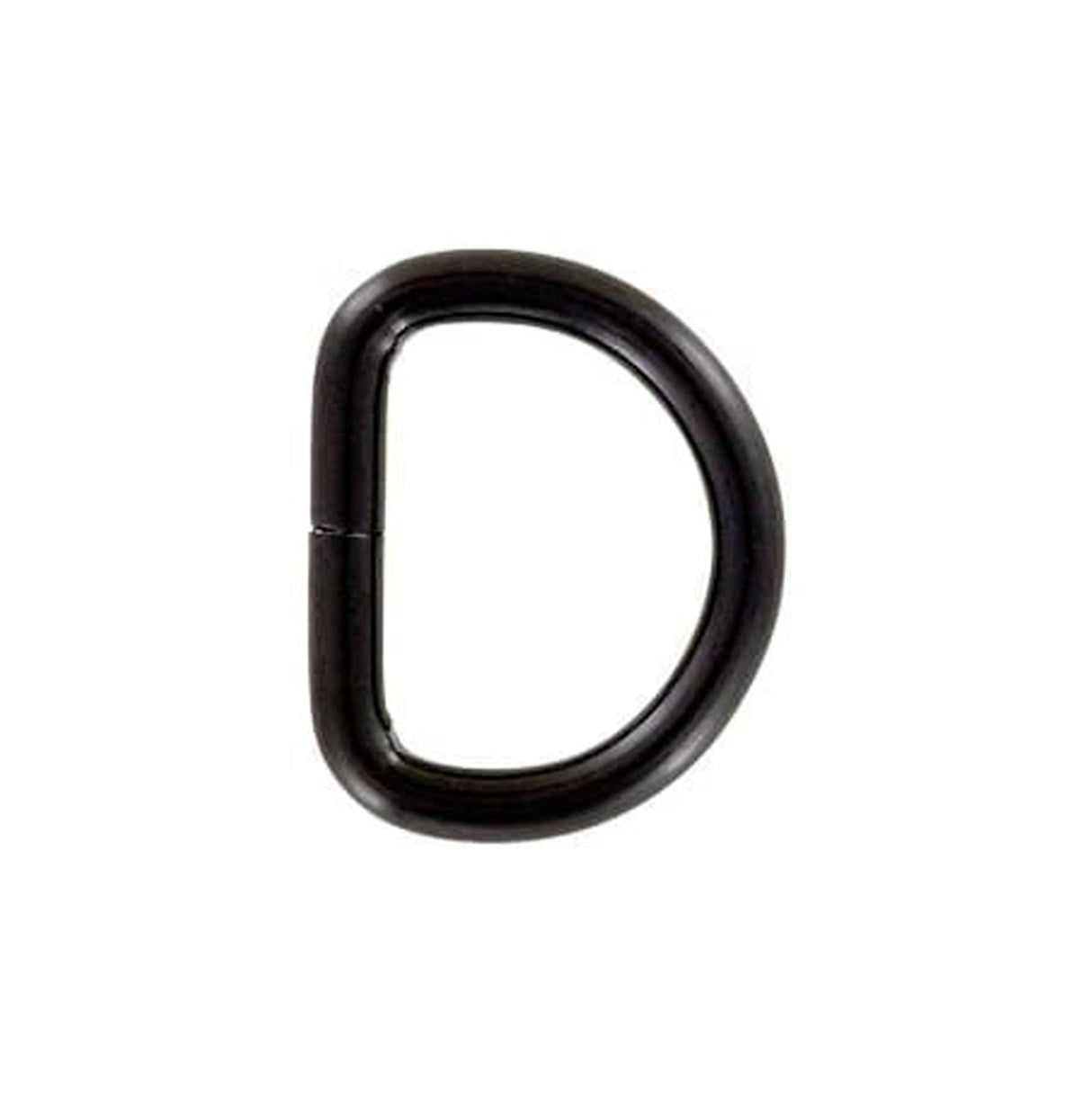 1" Matte Black, Split D Ring, Steel, #P-2120-BLK