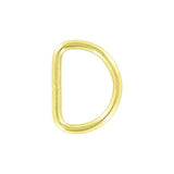 1" Shiny Gold, Split D-Ring Heavy, Steel, #D-110-BP