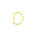 1" Shiny Brass, Split D Ring, Steel, #P-2120-BP