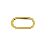 1" Shiny Gold, Cast Oval Flat Ring, Zinc Alloy, #P-2554-GOLD