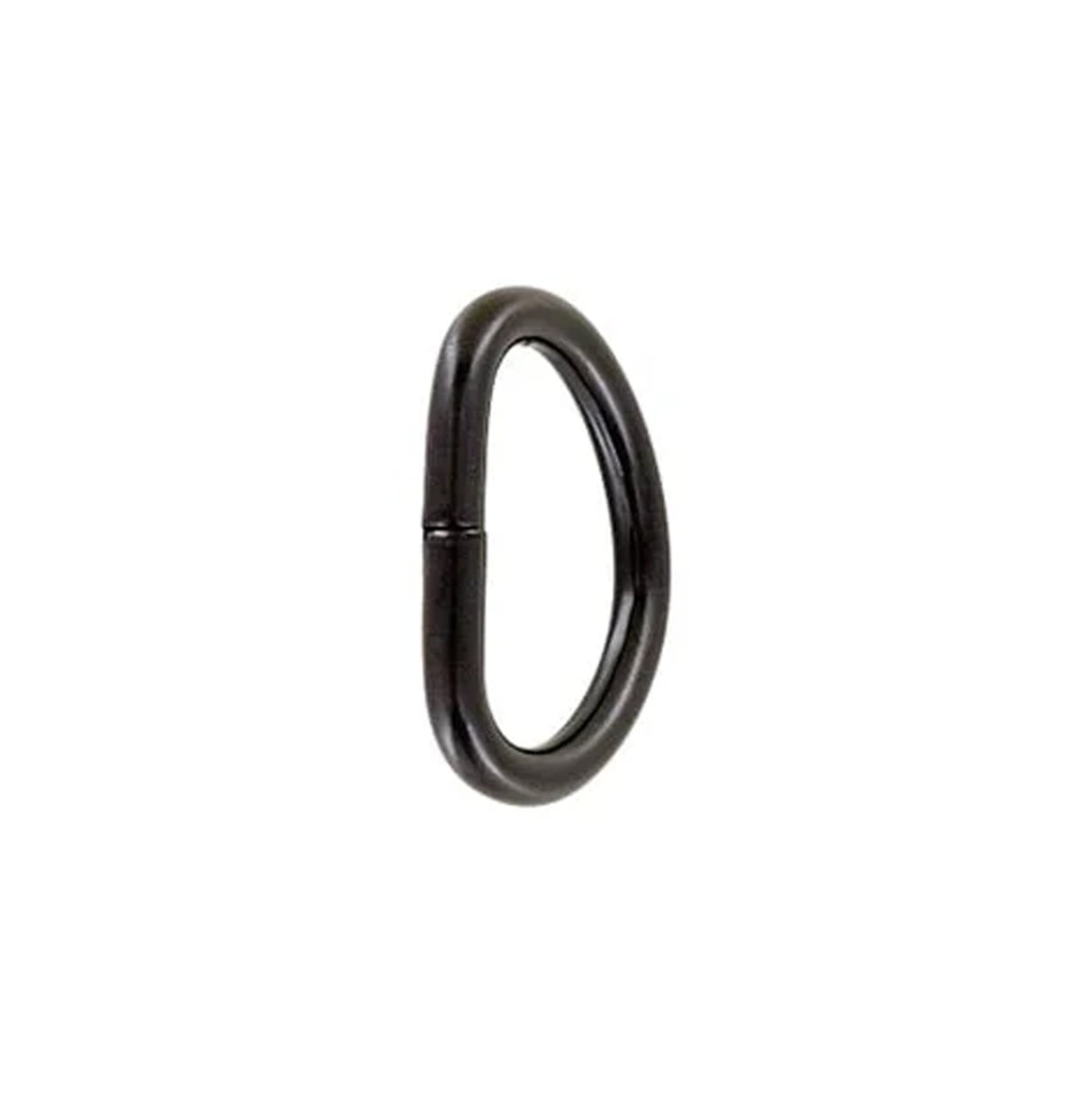 1" Matte Black, Welded D Ring, Steel, #P-2429