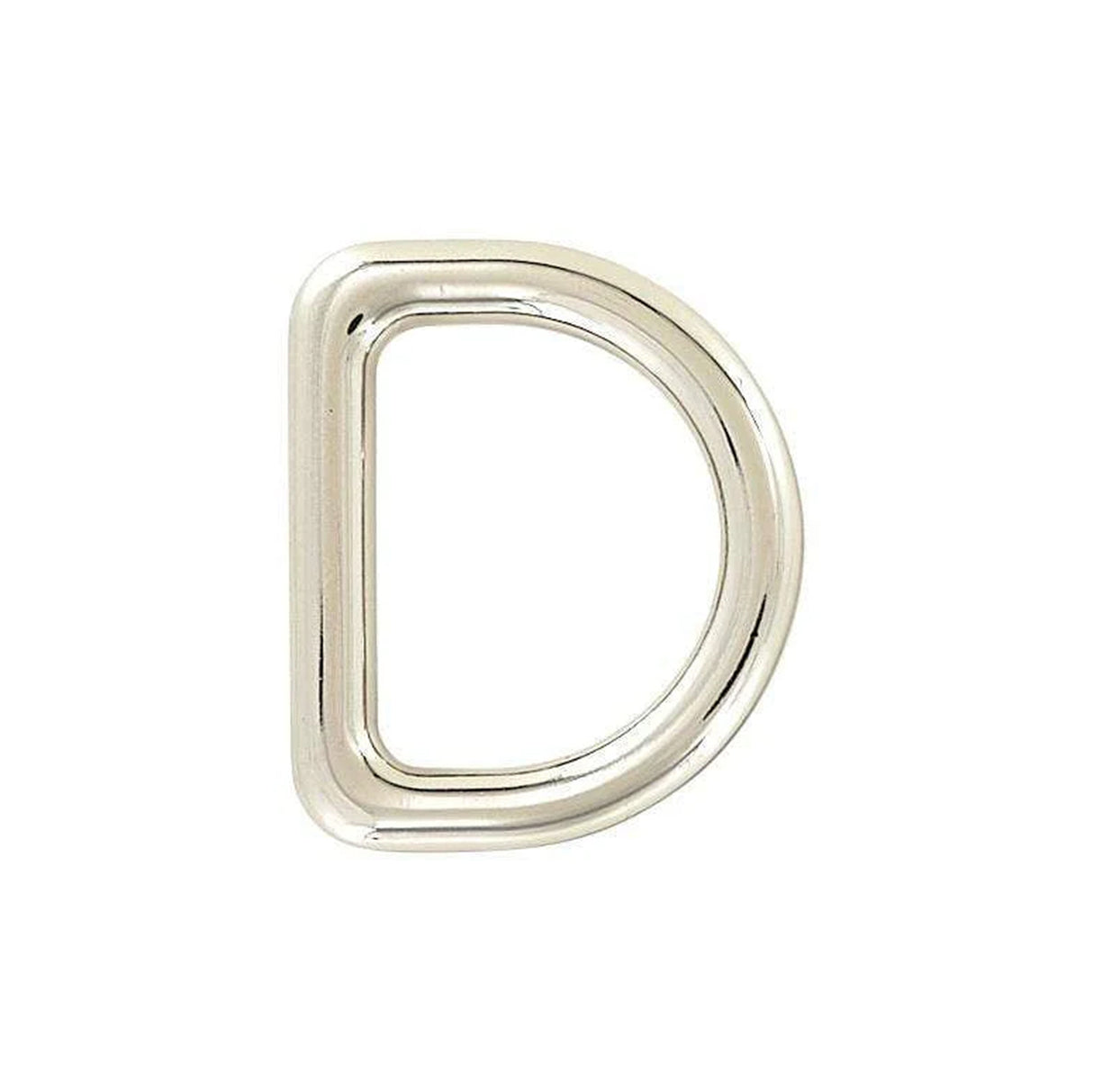 1" Shiny Nickel, Cast D-Ring, Zinc Alloy, #D-402-NIC