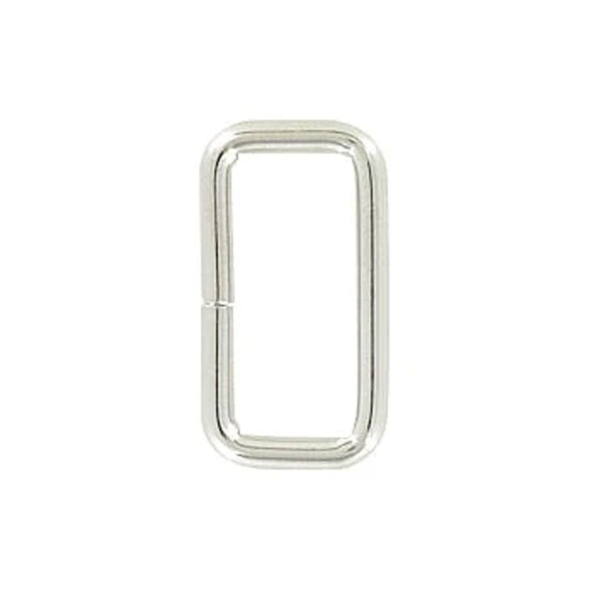 1" Nickel, Split Rectangular Ring, Steel, #C-25-1-NP