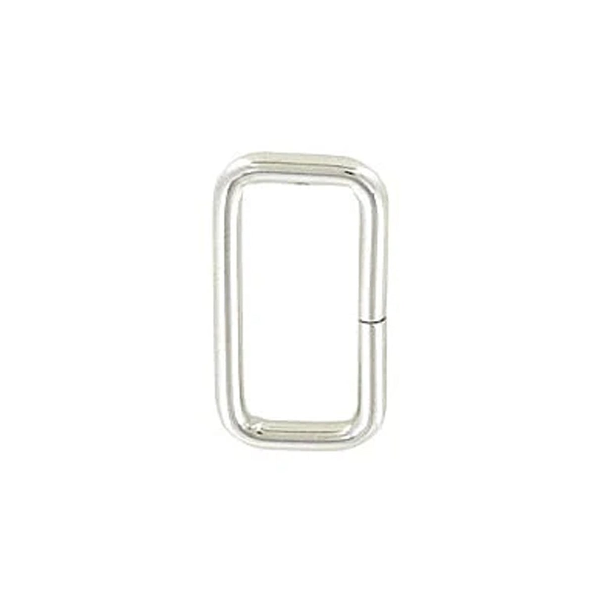 1" Nickel, Split Rectangular Ring, Steel, #C-25-1-NP