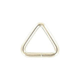 1" Shiny Nickel, Welded Triangle Ring, Steel, #P-2375-NP