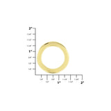 1" Shiny Gold, Flat Round Ring, Zinc Alloy, #P-3164-GOLD