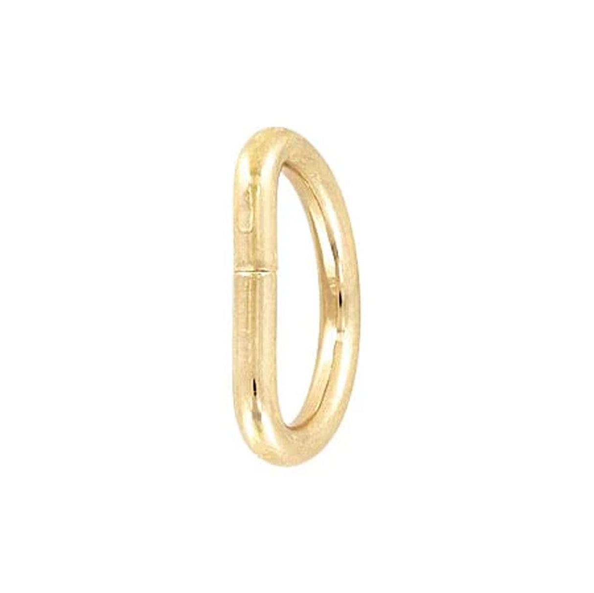 1" Shiny Gold, Split D Ring, Steel, #P-2120-GOLD