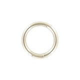 1" Shiny Nickel, Welded Round Ring, Steel, #P-2365