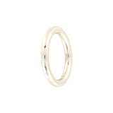 1" Shiny Nickel, Welded Round Ring, Steel, #P-2365