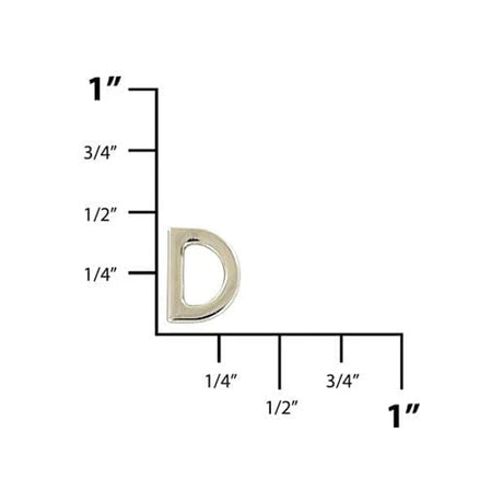 3/16" Shiny Nickel, Solid D Ring, Zinc Alloy, #P-3141-NIC