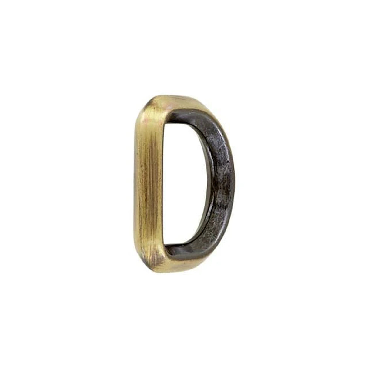 3/4" Antique Brass, Solid Beveled D Ring, Zinc Alloy, #P-2884-ANTB