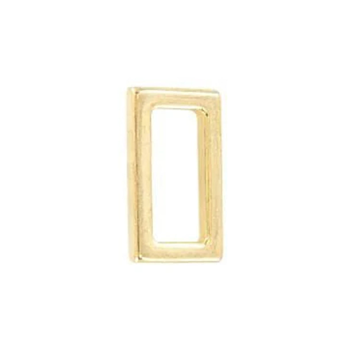 3/4" Shiny Gold, Flat Rectangular Ring, Zinc Alloy, #P-2422-GOLD