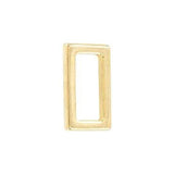 3/4" Shiny Gold, Flat Rectangular Ring, Zinc Alloy, #P-2422-GOLD