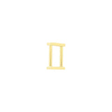 3/4" Shiny Gold, Solid Rectangular Ring, Zinc Alloy, #P-2642-GOLD