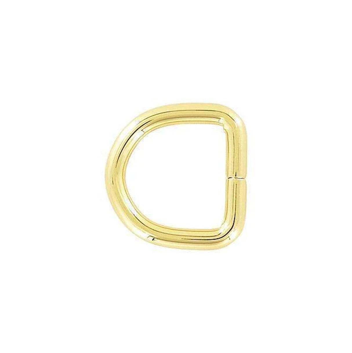 3/4" Gold, Split D Ring, Steel, #P-2930-GOLD