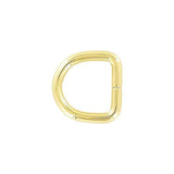 3/4" Gold, Split D Ring, Steel, #P-2930-GOLD