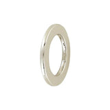 3/4" Shiny Nickel, Flat Round Ring, Zinc Alloy, #P-3163-NP