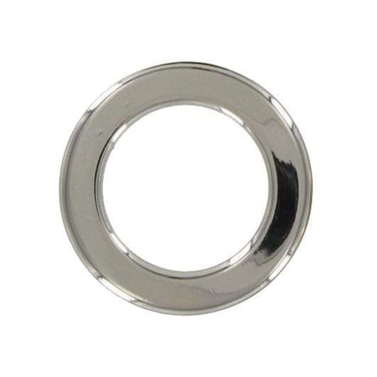 3/4" Shiny Nickel, Flat Round Ring, Zinc Alloy, #P-3163-NP