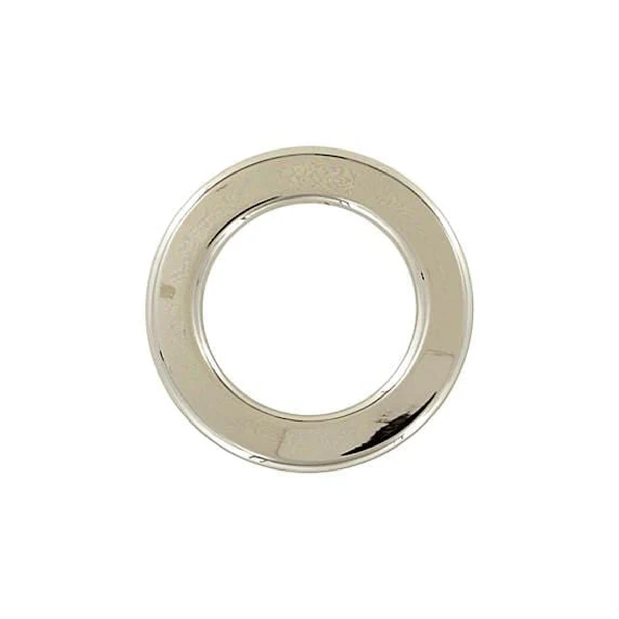 3/4" Shiny Nickel, Flat Round Ring, Zinc Alloy, #P-3163-NP