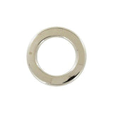 3/4" Shiny Nickel, Flat Round Ring, Zinc Alloy, #P-3163-NP