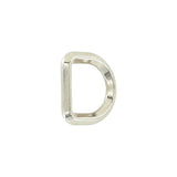 3/4" Shiny Nickel, Solid Beveled D Ring, Zinc Alloy, #P-2884-NIC