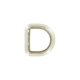 3/4" Shiny Nickel, Solid Beveled D Ring, Zinc Alloy, #P-2884-NIC