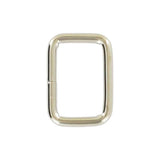 3/4" Shiny Nickel, Split Rectangular Ring, Steel, #C-25-3-4-NP