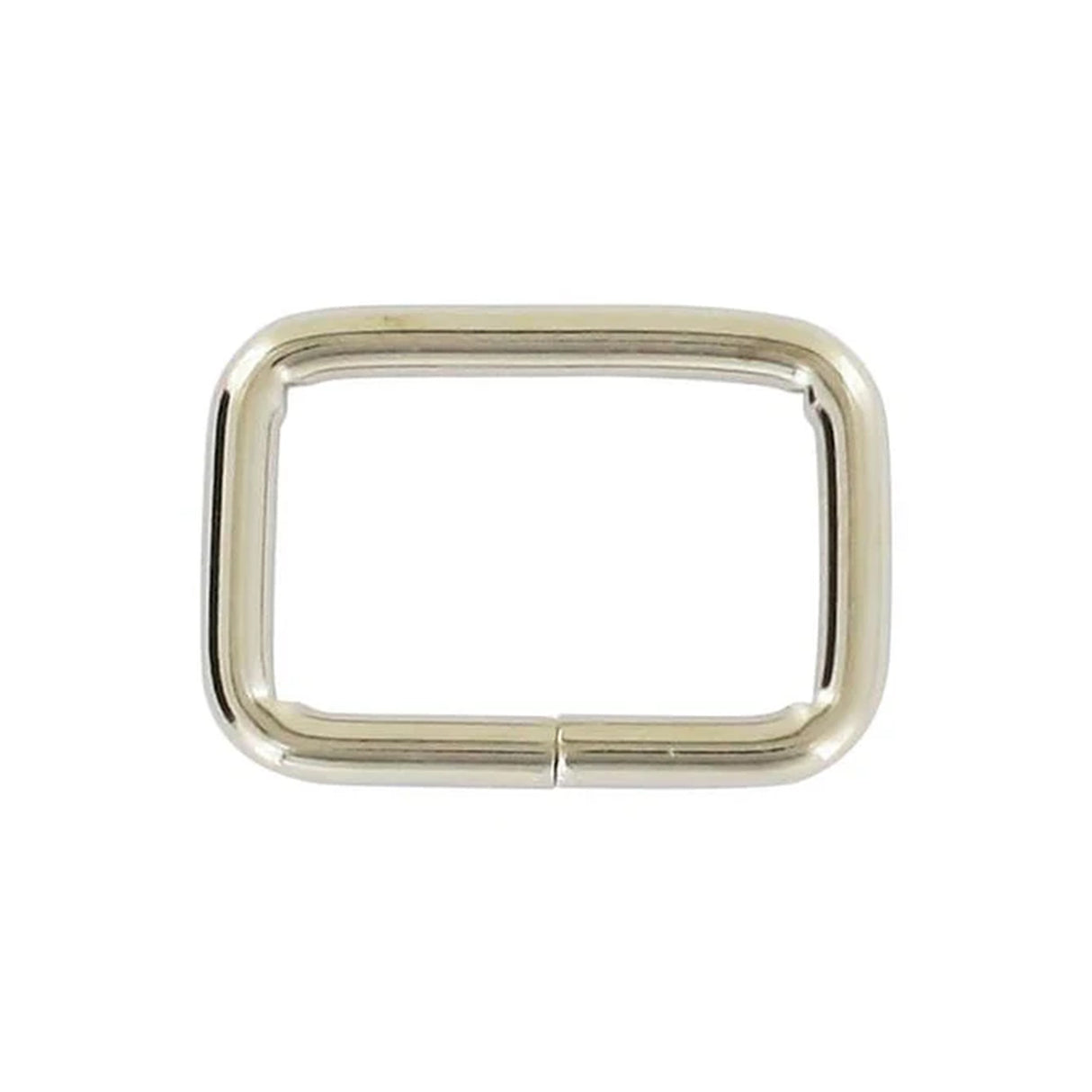 3/4" Shiny Nickel, Split Rectangular Ring, Steel, #C-25-3-4-NP