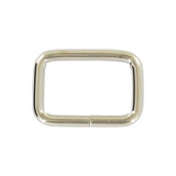 3/4" Shiny Nickel, Split Rectangular Ring, Steel, #C-25-3-4-NP