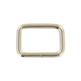 3/4" Shiny Nickel, Split Rectangular Ring, Steel, #C-25-3-4-NP