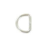 3/4" Shiny Nickel, Welded D Ring, Steel, #D-408-3-4-NP