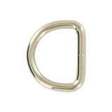 3/4" Nickel, Welded D Ring, Steel, #P-2141