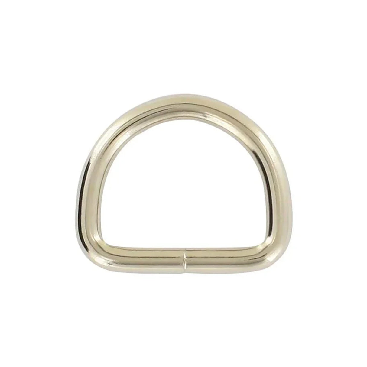 3/4" Nickel, Welded D Ring, Steel, #P-2141