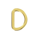 3/4" Shiny Gold, Flat Cast D Ring, Zinc Alloy-PK5, #P-2562-GOLD