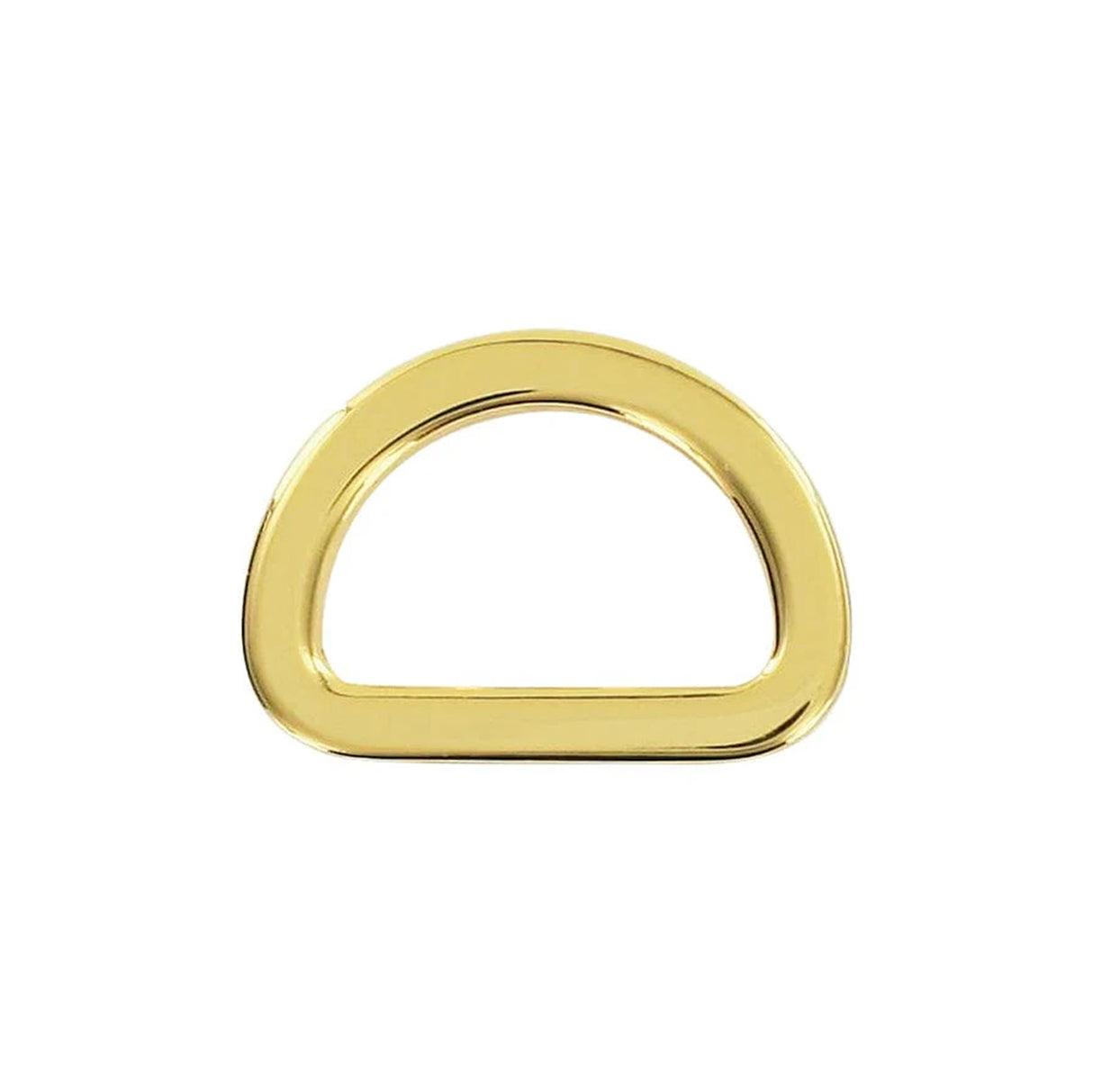 3/4" Shiny Gold, Flat Cast D Ring, Zinc Alloy-PK5, #P-2562-GOLD