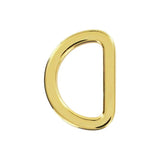 3/4" Shiny Gold, Flat Cast D Ring, Zinc Alloy-PK5, #P-2562-GOLD