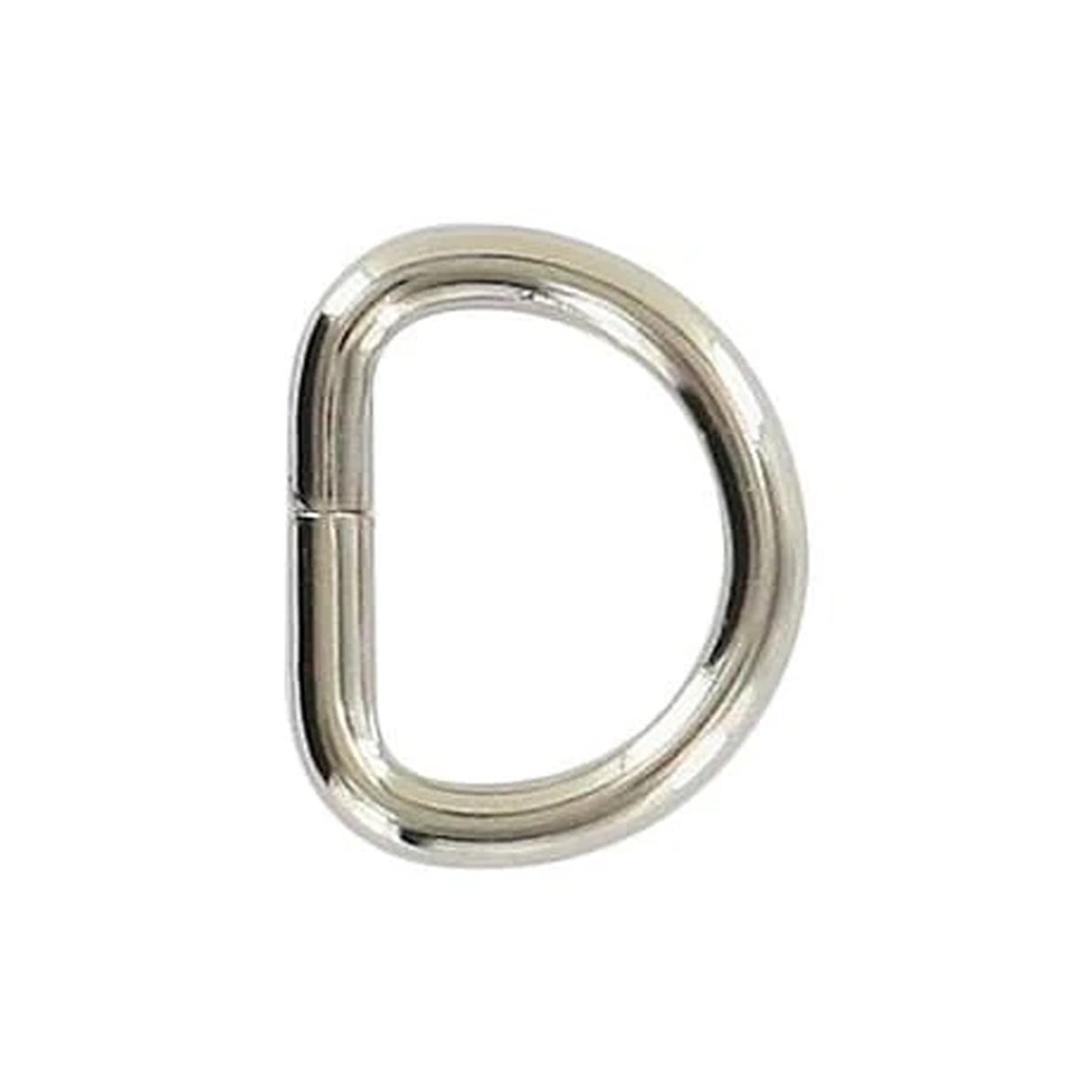 3/8" Nickel, Split D-Ring, Steel, #P-975-NP